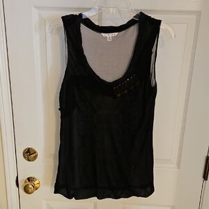 Cabi Elegant Black Sleeveless Top